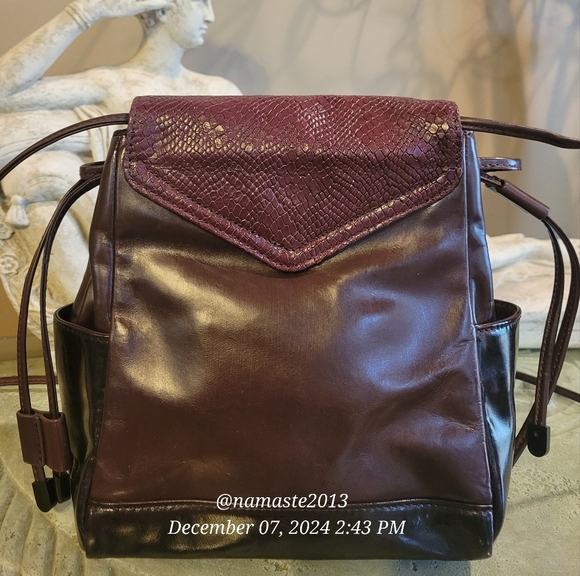 L.A.M.B. Gwen Stefani Leather Shoulder Bag Snakeskin Designer Luxury Celeb #72 - Picture 13 of 16